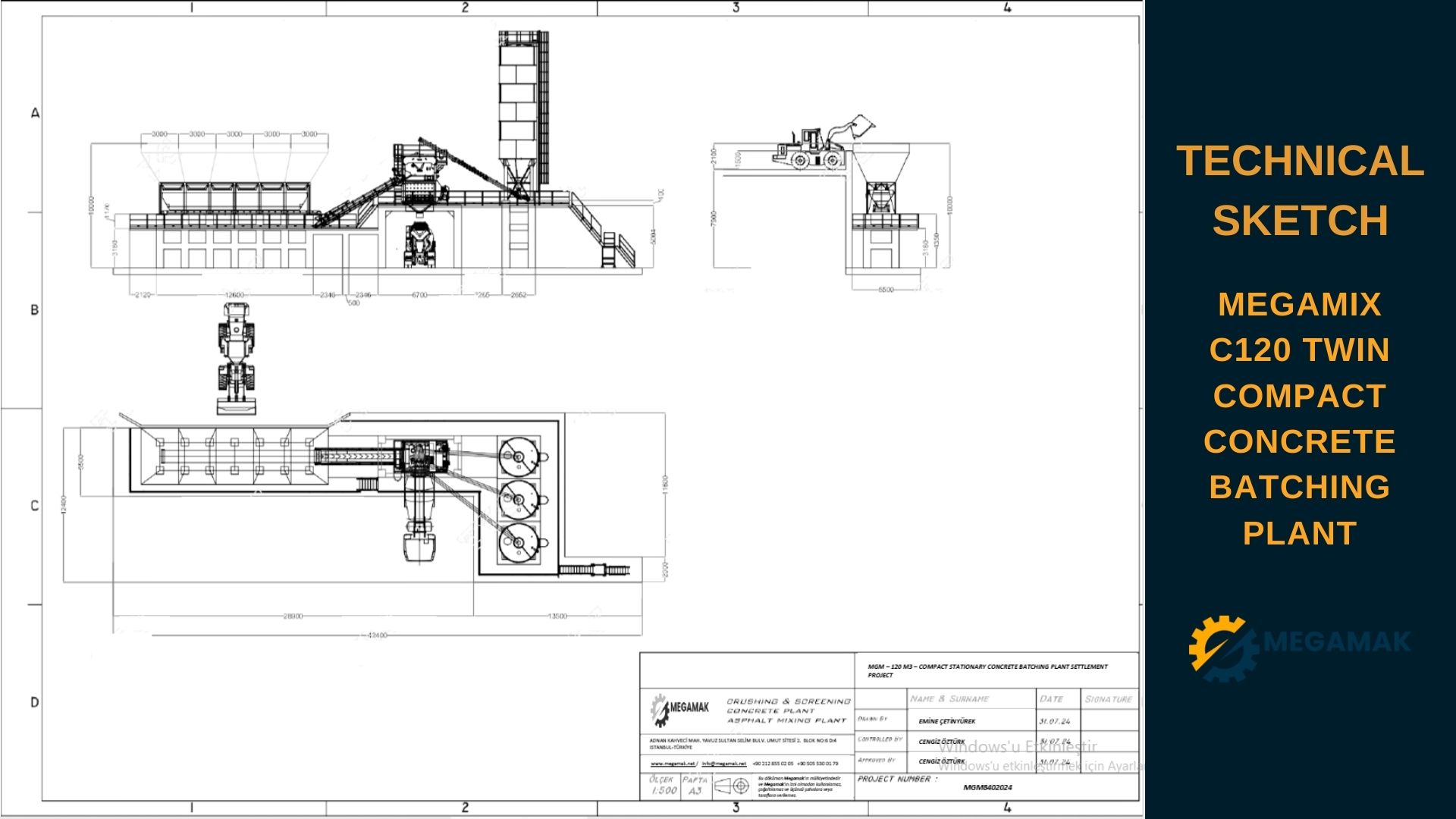 Technical Sketch of Compact 100