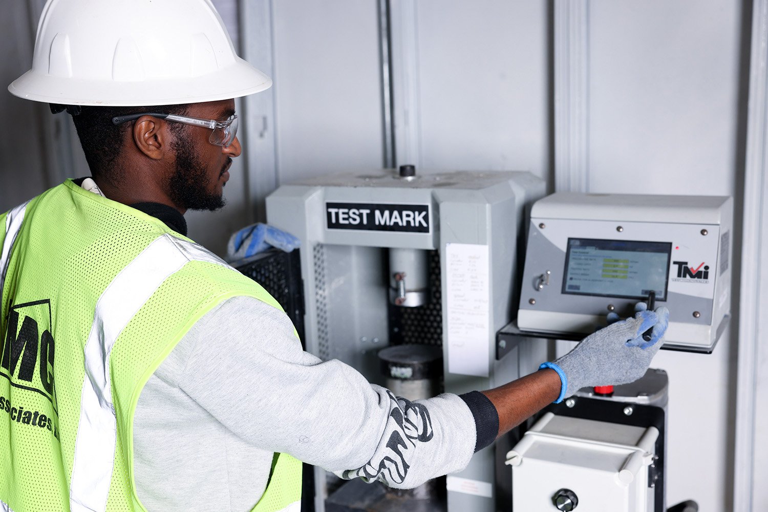 Technicians working on machinery