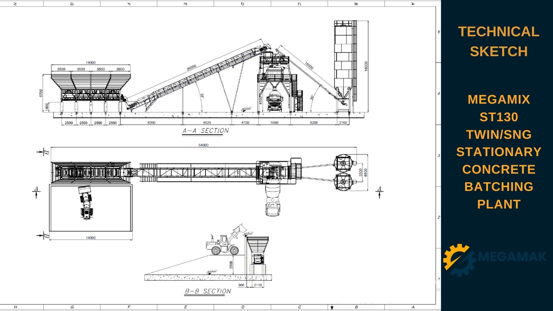 Technical Sketch of Stationary 130