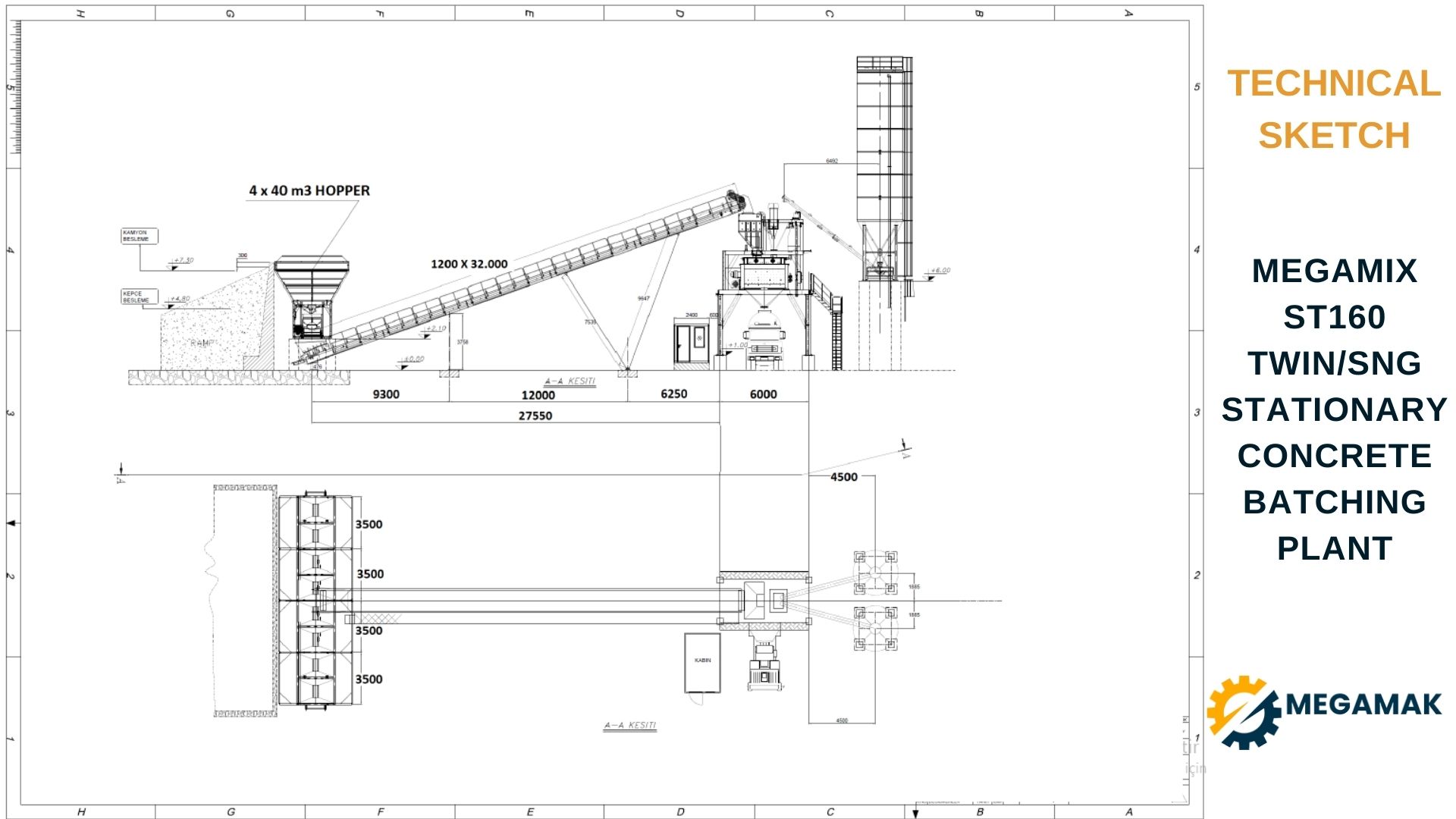 Technical Sketch of Stationary 160